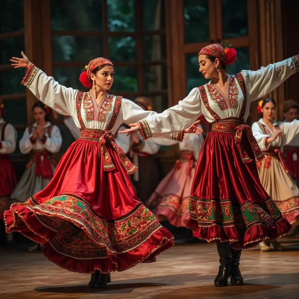 Azerbaycan halk dansları gösterisi
